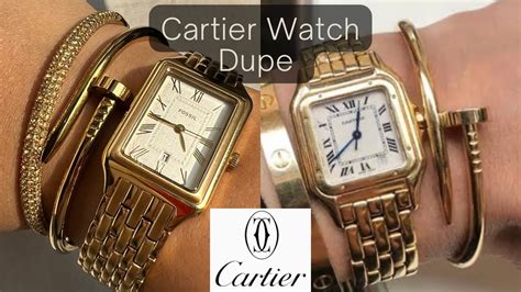 cartier panthere dupe watch|cartier look alike watches.